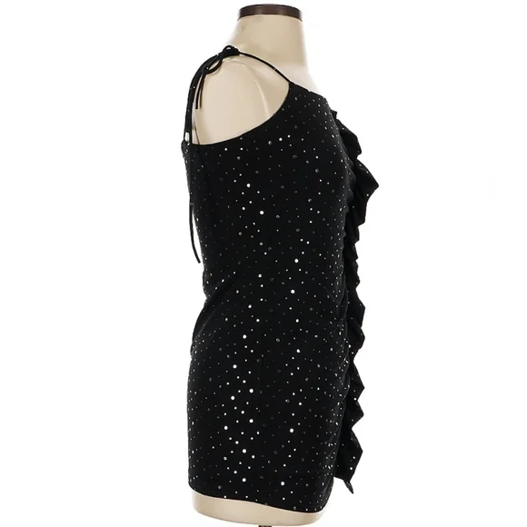 Lucy in the Sky Black and White Mini Dress - Picture 3 of 7